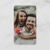 Teilen Sie Ihren Fotos unvergesslichen QR Code Ein Platzkarte (Rückseite)