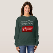 Teilen Sie Ihren Weihnachtsgeist Sweatshirt (Vorne ganz)