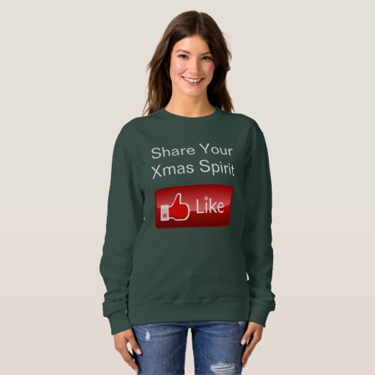 Teilen Sie Ihren Weihnachtsgeist Sweatshirt (Vorne ganz)