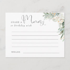 Teilen Sie sich ein Gedächtnis oder eine Geburtsta Postkarte