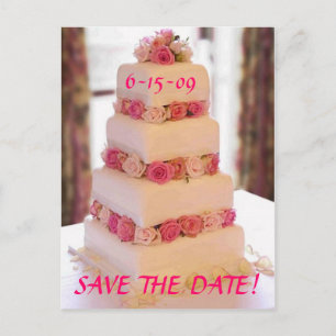 Teilen Sie unsere Liebe Save the Date Ankündigungspostkarte