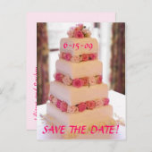 Teilen Sie unsere Liebe Save the Date Ankündigungspostkarte (Vorne/Hinten)