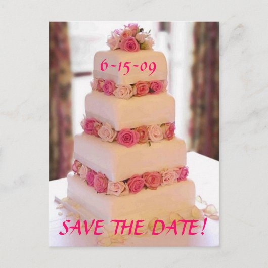 Teilen Sie unsere Liebe Save the Date Ankündigungspostkarte (Vorderseite)