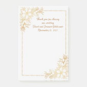 Teilen unserer Hochzeitstipps-Gastgeschenke Hochze Post-it Klebezettel (Vorderseite)