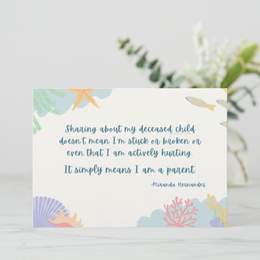 Teilen von meinem verstorbenen Kind b/c Ich bin El Programm (Stehend Vorderseite)