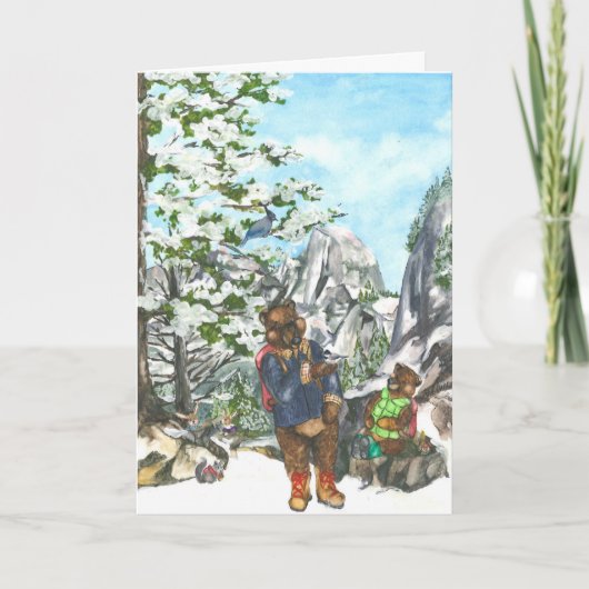 Teilen von Yosemite-Segen Feiertagskarte (Vorderseite)