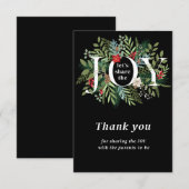 Teilen wir die Joy Baby Dusche! Dankeskarte (Vorne/Hinten)