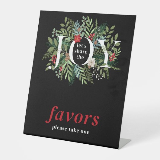 Teilen wir die Joy Baby Dusche! Sockelschild (Vorderseite)