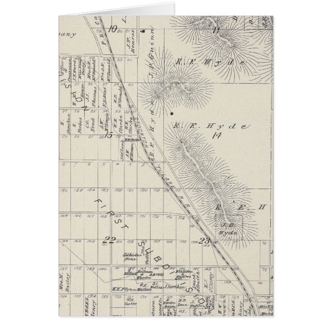 Teilgebiete Pioneer Land Co (Vorne)