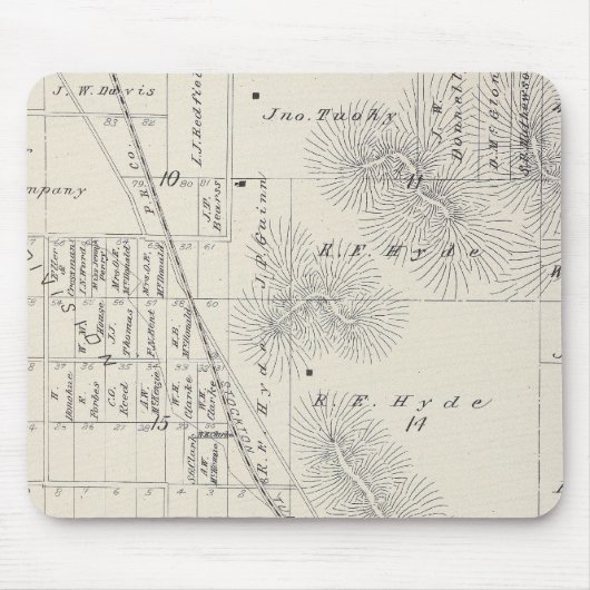 Teilgebiete Pioneer Land Co Mousepad (Vorne)