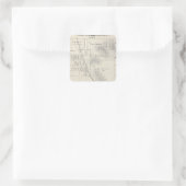 Teilgebiete Pioneer Land Co Quadratischer Aufkleber (Tasche)