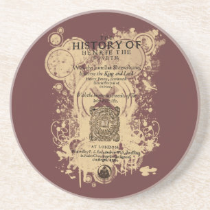 Teili Quarto-vorderes Stück Shakespeare Henry IV Sandstein Untersetzer