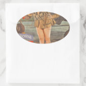 Teilnahme am 82. Im Flugzeug Ovaler Aufkleber (Tasche)