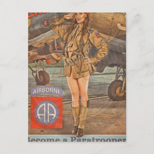 Teilnahme am 82. Im Flugzeug Postkarte (Vorderseite)