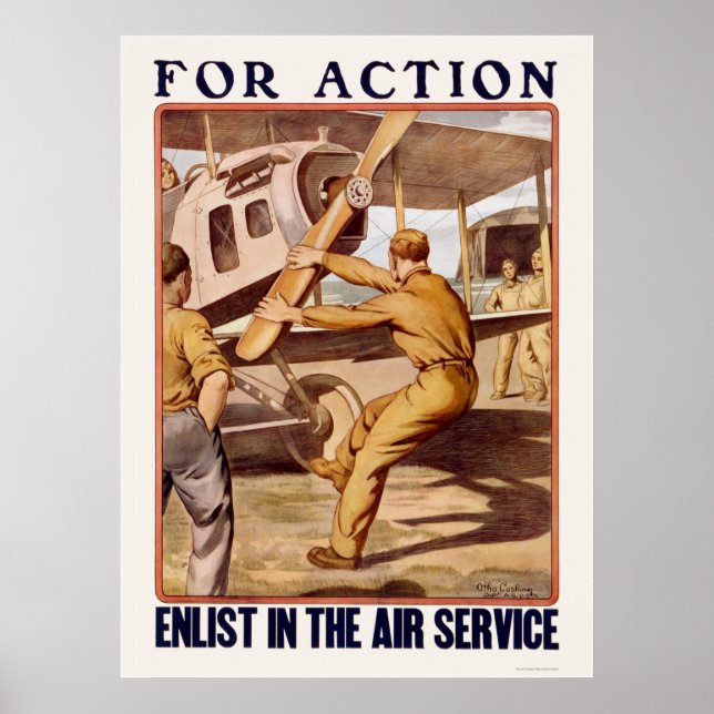 Teilnahme am Flugdienst Poster (Vorne)