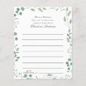 Teilnahme am Gedächtnisbeerdienst (Rückseite)