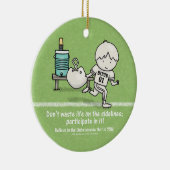 Teilnahme am Leben Keramik Ornament (Rechts)