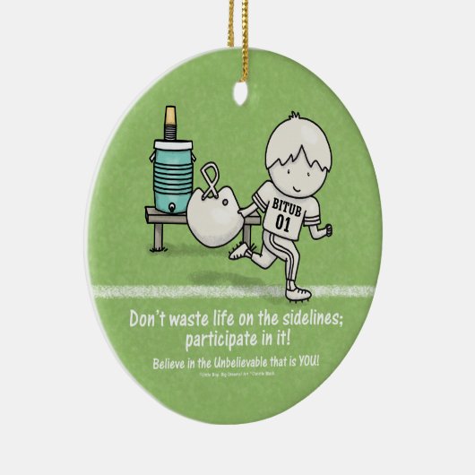 Teilnahme am Leben Keramik Ornament (Rechts)