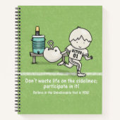 Teilnahme am Leben Notizblock (Vorderseite)