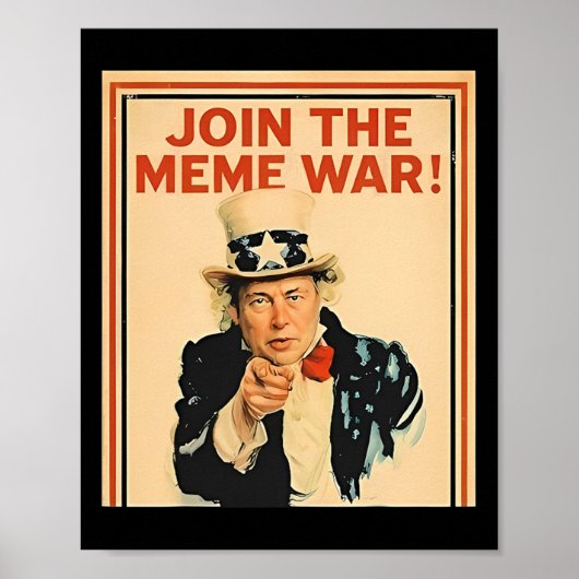 Teilnahme am Meme War Trump Poster (Vorne)