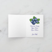 Teilnahme an der Blueberry Day Harvest Einladung (Innenseite)