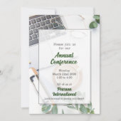 Teilnahme an der jährlichen Konferenz Einladung (Vorderseite)