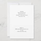 Teilnahme an der jährlichen Konferenz Einladung (Rückseite)