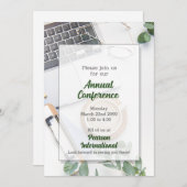 Teilnahme an der jährlichen Konferenz Einladung (Vorne/Hinten)