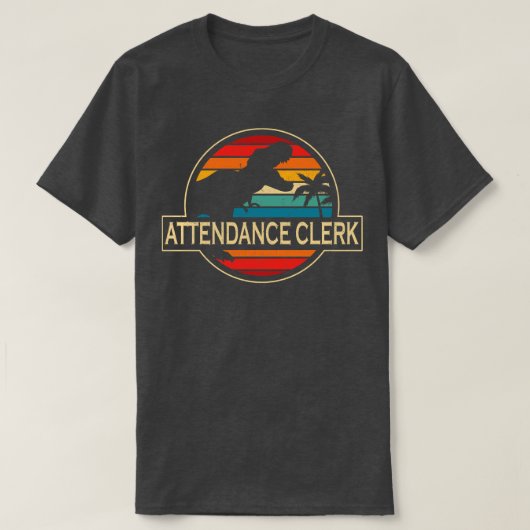 Teilnahme Clerk Dinosaur T-Shirt (Design vorne)