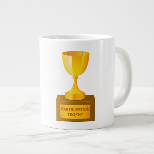 Teilnahme-Trophäedruck auf riesiger Tasse (Vorderseite Rechts)