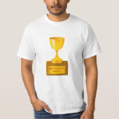 Teilnahme-Trophäedruck auf Wert-T - Shirt (Vorderseite)