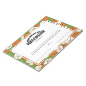 Teilnahmezertifikate Notizblock (angewinkelt)