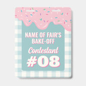 Teilnehmer des Pink Icing Sprinkles Backfestivals Ausweis (Vorderseite)