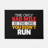 Teilnehmer - Funny Bad Mile Running Zitat Fußmatte (Vorderseite)
