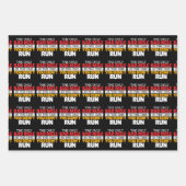 Teilnehmer - Funny Bad Mile Running Zitat Geschenkpapier Set (Vorderseite)