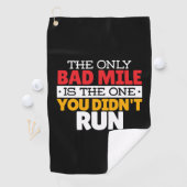 Teilnehmer - Funny Bad Mile Running Zitat Golfhandtuch (Insitu)