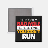 Teilnehmer - Funny Bad Mile Running Zitat Magnet (Vorderseite/Rückseite)