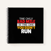 Teilnehmer - Funny Bad Mile Running Zitat Notizblock (Vorderseite)