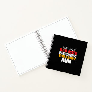 Teilnehmer - Funny Bad Mile Running Zitat Notizblock