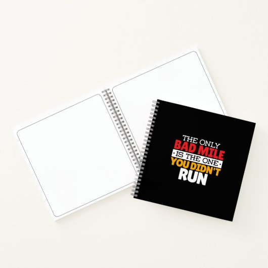 Teilnehmer - Funny Bad Mile Running Zitat Notizblock (Innenseite)