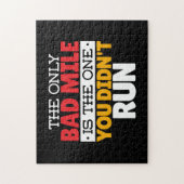 Teilnehmer - Funny Bad Mile Running Zitat Puzzle (Vertikal)