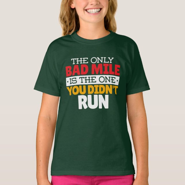 Teilnehmer - Funny Bad Mile Running Zitat T-Shirt (Vorderseite)