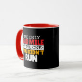 Teilnehmer - Funny Bad Mile Running Zitat Tasse (Vorderseite Links)