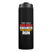 Teilnehmer - Funny Bad Mile Running Zitat Thermosbecher (Vorderseite)
