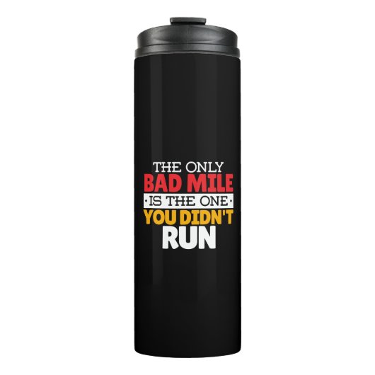 Teilnehmer - Funny Bad Mile Running Zitat Thermosbecher (Vorderseite)