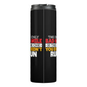 Teilnehmer - Funny Bad Mile Running Zitat Thermosbecher (Rückseite)