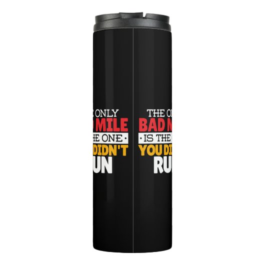 Teilnehmer - Funny Bad Mile Running Zitat Thermosbecher (Rückseite)