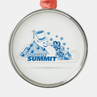 Teilnehmer-Gipfel-Weihnachtsverzierung Silbernes Ornament
