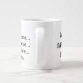 Teilnehmer-Marketings-Felsen! Jumbo-Tasse (Rückseite)