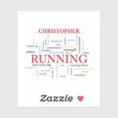 Teilnehmer mit Personalisierten Worten Aufkleber (Blatt)